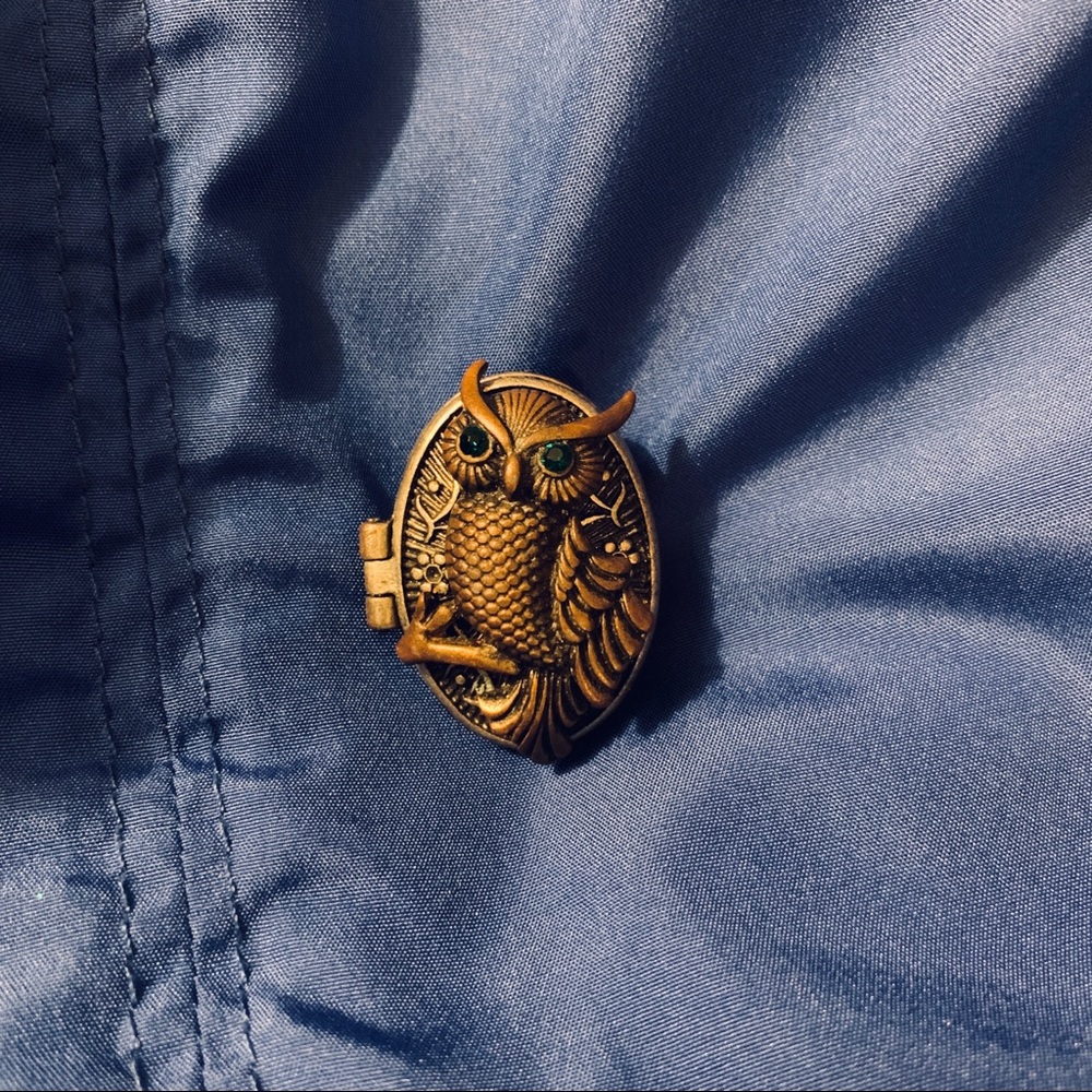 Owl Locket w/Magnetic Clasp & Vintage Style! 🦉💜 - Picture 5 of 7